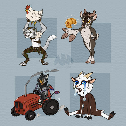 Mini - Fullbody - Colored, with props